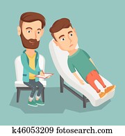 Psychologist having session with patient. Psychologist having session with patient.