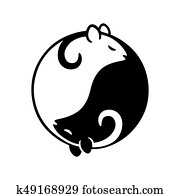 ratte, yin yang ratte, yin yang