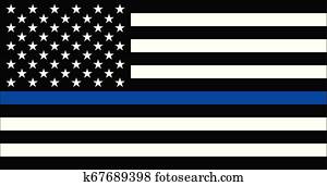 אמריקאי, משטרה, דגלל