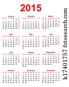 Calendar for 2015 Calendar for 2015