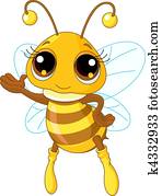 Cute Bee Showing Cute Bee Showing