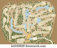 Golf course map Golf course map