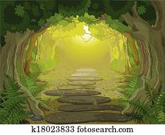 magie, landschaft, eingang magie, landschaft, eingang