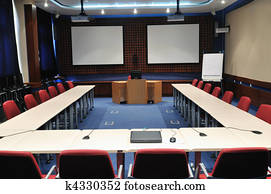 sala de conferencias, interior