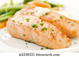 Salmon filet with Beans Salmon filet with Beans