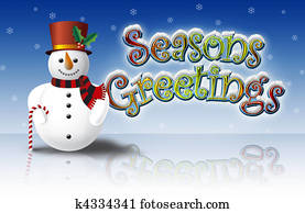 Snowman Seasons Greetings on Ice Snowman Seasons Greetings on Ice
