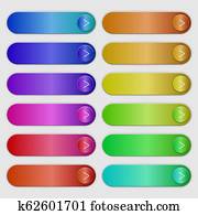 התקשר, ל, פעולה, כפתורים, קבע, דירה, design.