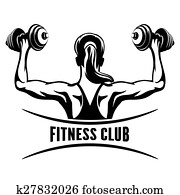 Fitness Club Emblem Fitness Club Emblem