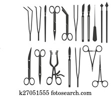 surgical istruments and tools for surgery eps10 surgical istruments and tools for surgery eps10