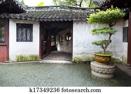 traditionnel, jardin, shanghai