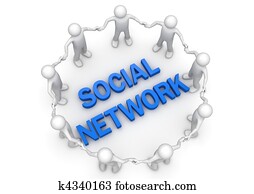 סוציאלי, רשת, אנשים, הסתובב, -, מושגים, אוסף