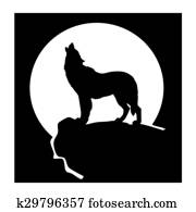 צללית, של, a, זאב