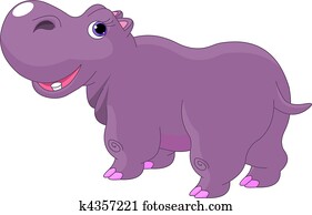 Cartoon Hippo Cartoon Hippo