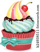 Cupcake vector illustration Cupcake vector illustration