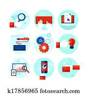 Flat design icons for web design Flat design icons for web design