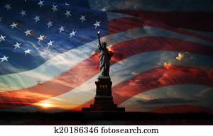 Independence day. Liberty enlightening the world Independence day. Liberty enlightening the world