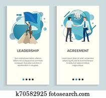 Leadership and Agreement of People Posters Set