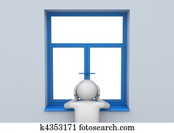 Sad man by the window - Lifestyle collection