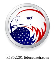 נשר, עם, דגל אמריקאי