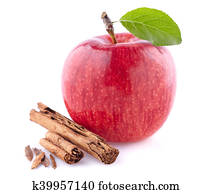 Apple with cinnamon