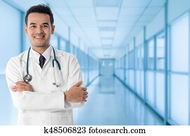 Male Doctor in the Hospital Male Doctor in the Hospital
