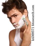 Shaving man Shaving man