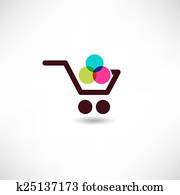 Shopping cart icon