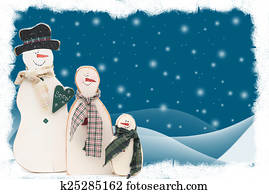 Snowman family Snowman family