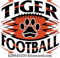 tiger, football tiger, football