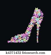 a high heel shoe a high heel shoe