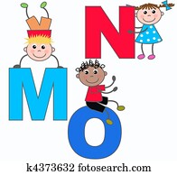 alphabet letters M N O alphabet letters M N O