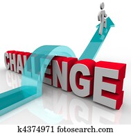 Jumping Over a Challenge to Achieve Success