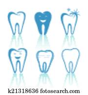 Vector Teeth Designs
