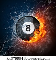 צרף, ביליארד, כדור