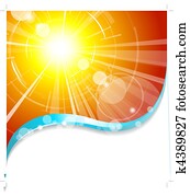Background with hot summer sun Background with hot summer sun