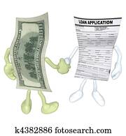 Money Loan Application Handshake Money Loan Application Handshake