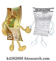 Money Loan Application Handshake Money Loan Application Handshake