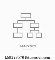Org chart flat logo, project management icon. Data visualization vector illustration. Sign for business infographic Org chart flat logo, project management icon. Data visualization vector illustration. Sign for business infographic