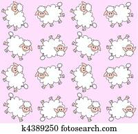 seamless lamb pattern seamless lamb pattern