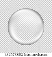 雪, globe., 大きい, 白, 透明, ガラス, 球, ∥で∥, にらみつけ 