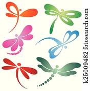 Butterfly(dragonfly ) logo design Butterfly(dragonfly ) logo design