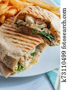Chicken Caesar Wrap Sandwich