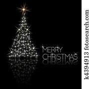 Christmas tree made from sparkles Christmas tree made from sparkles