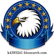 Eagle Banner Blue