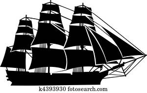 Military sailboat ,19th century Military sailboat ,19th century