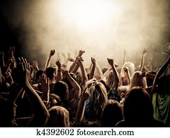 música, ventiladores