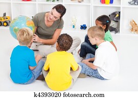 preschool teacher teaching kids preschool teacher teaching kids