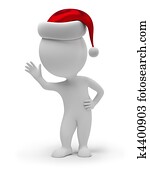 3d small people - Santa Claus 3d small people - Santa Claus