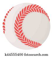 Baseball ball icon, cartoon style Baseball ball icon, cartoon style