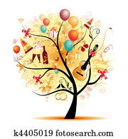 boldog, ünneplés, furcsa, fa, noha, ünnep, jelkép